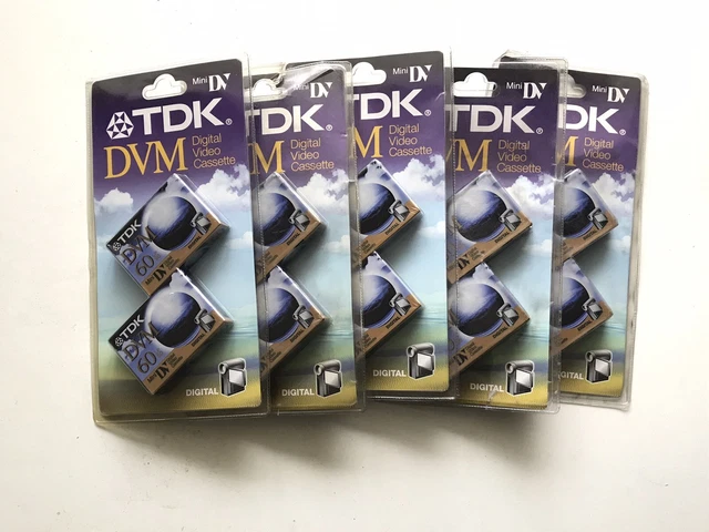 TDK DVM-60 MiniDV Lot De 3 Cassettes Vidéo Pour Caméscope 60
