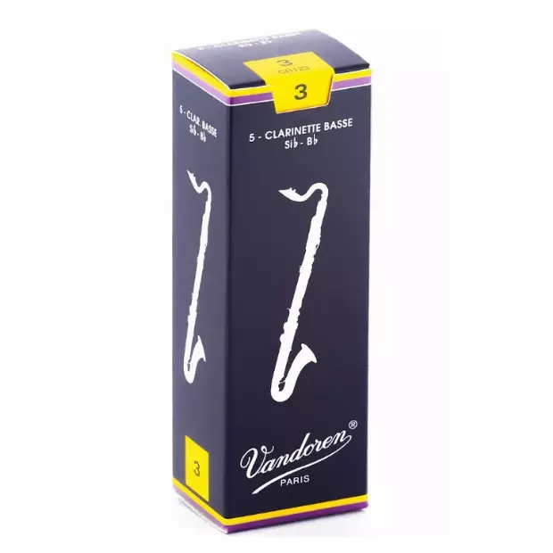 Vandoren Bass Clarinet Traditional Reeds 5-Pack 3