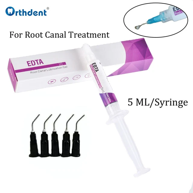 Dental Root Canal Lubrication Gel Light Cure Composite 18% EDTA Gel 5 ML/Syringe