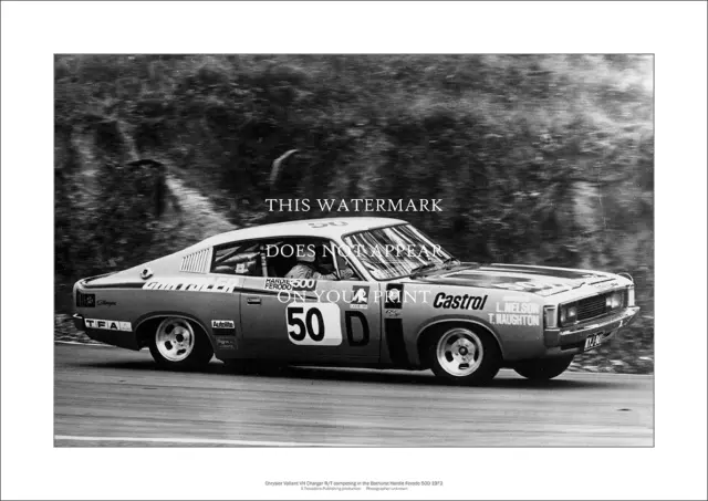 Chrysler Valiant VH Charger R/T A2 Print – Bathurst HF 500 – 59 x 42 cm Poster