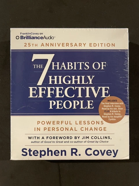 THE 7 HABITS of Highly Effective People Stephen R. Covey 14 CD neuf ...