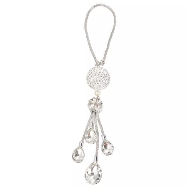 Car Mirror Charms Crystal Ball Rear View Hanging Pendant Decoration Accessories