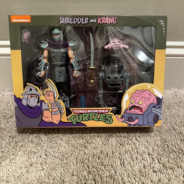 NECA TMNT SHREDDER Krang Nickelodeon Ninja Turtles Figure lot RARE NEW
