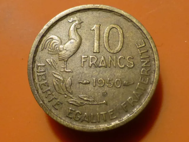 10 Francs - G. Guiraud - 1950 B - Rare & Qualite Tb++ !