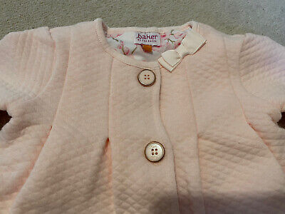 Ted Baker Baby Girls Jacket / Coat : 0-3 Months / Pink / Hardly Used