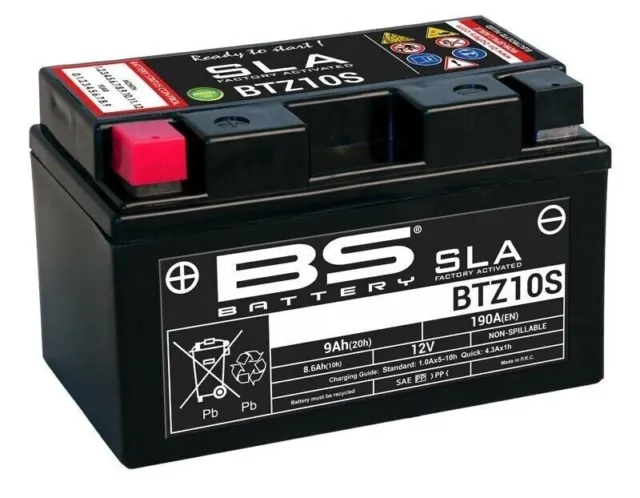 Batteria Bs Sla Btz10S = Ytz10S Yamaha T Max 500 2008 2009 2010 2011 2012