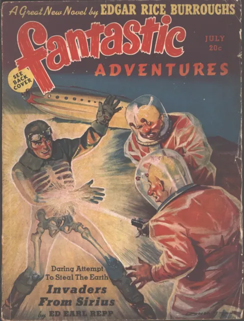 Fantastic Adventures 1939 July, #2. Scientists Revolt by Edgar Rice Burroughs