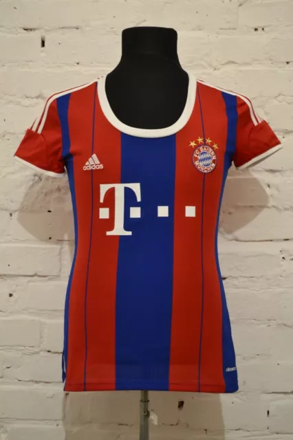 Bayern Munich 2014/2015 Home Football Shirt Soccer Jersey Trikot Adidas Womens S