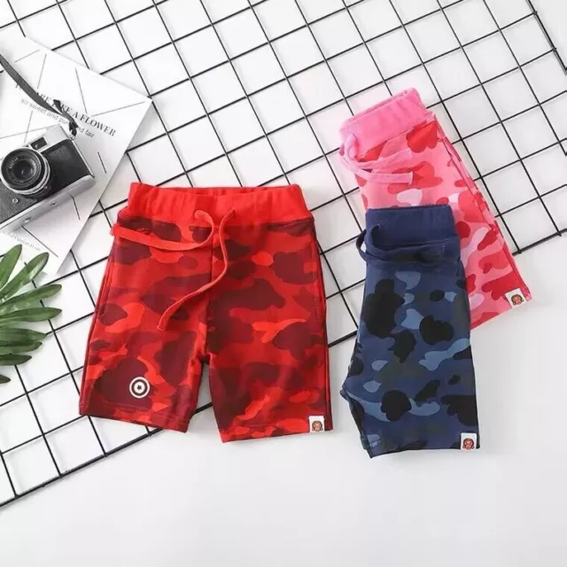 Kids Boy Girl Camo Classic Summer Short Hip Hop More Pants baby 2-9T