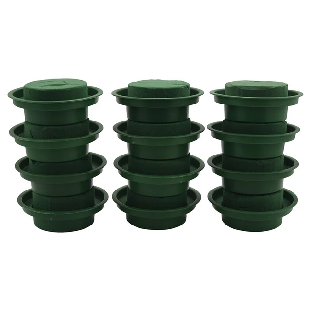 DIY Flower Arrangement Kit Green Round Wet Floral Foam, Wedding Aisle Flowe D2K8