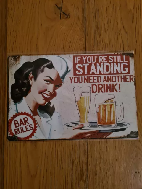 Beer Retro Vintage Tin Metal Sign Man Cave