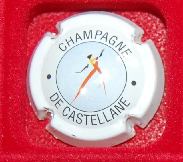 1 Plaque de muselet de champagne De Castellane polychrome n°50