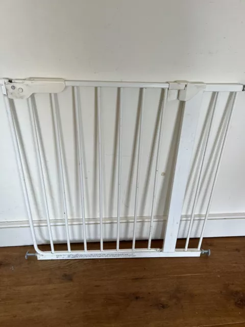 BabyDan White Danamic white pressure safety stair gate fits 70-80cm