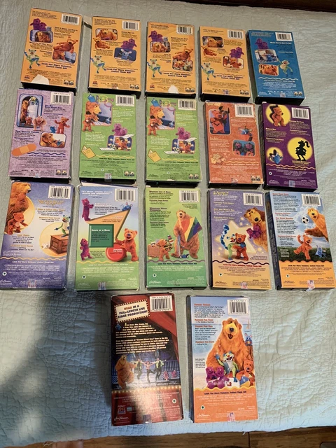 LOT OF 17 Bear in the Big Blue House VHS Disney Jim Henson 1998-2003 ...