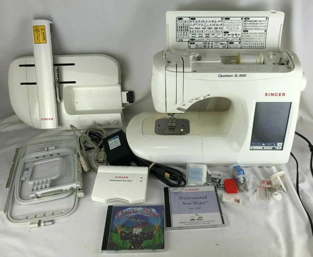 SINGER QUANTUM XL1000 Computerized Sewing Machine Embroidery Bed