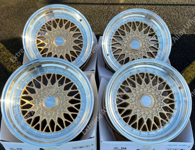 17 " Or Rs Roues Alliage Pour BMW 5 6 7 8 Série Rétro Profond Échelonné Wr