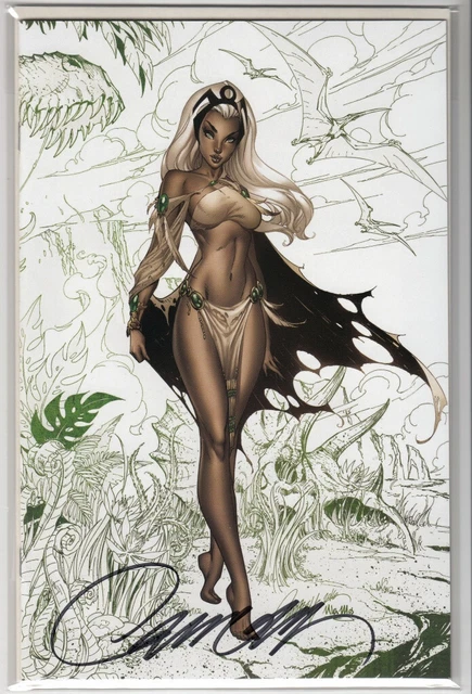 Uncanny X-Men #12 NM+ J Scott Campbell Storm Virgin Sketch Variant G Signed COA