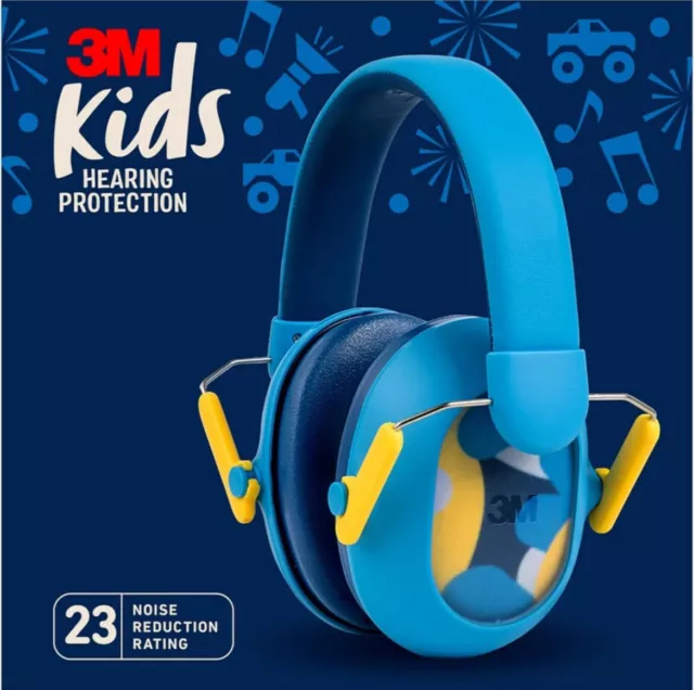 3M Kids Hearing Protection PLUS - Blue Plus - 23dB Noise Reduction