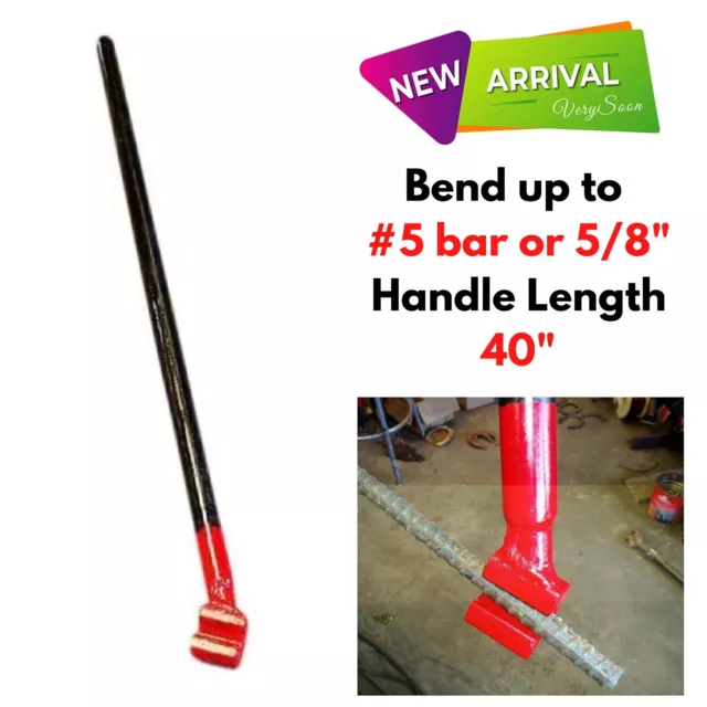 Heavy duty Hand Rebar Bender Hickey Bar for 5./8" Steel Bent Construction Work