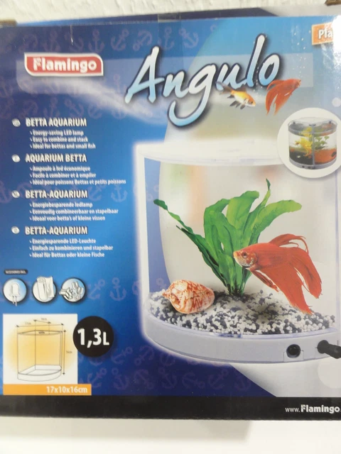 Kampffisch Aquarium, LED, kombinierbar, Flamingo