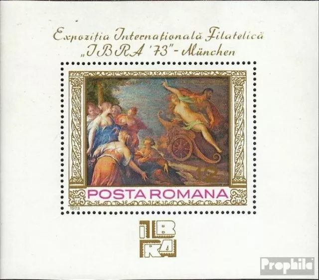 Rumänien Block104 (kompl.Ausg.) postfrisch 1973 Briefmarkenausstellung EUR 12