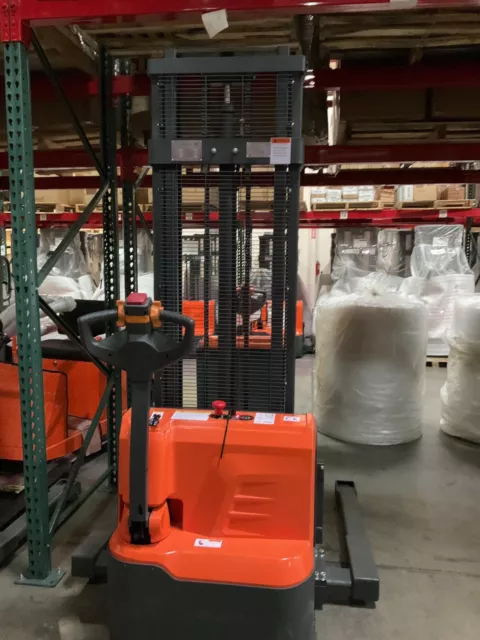 Tory Carrier Used 2200lbs High Lift Stacker 130" Full Electric Fork Over Stacker
