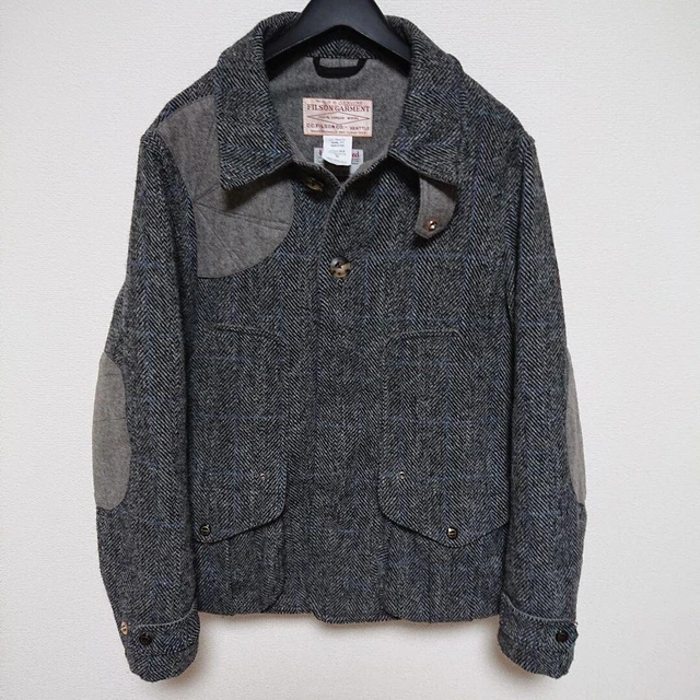 Filson  Harris Tweed Hunting Jacket Gray Size 38 Style 2936