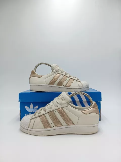 SCARPE DA GINNASTICA ADIDAS SUPERSTAR DONNA ROSSE E BIANCHE