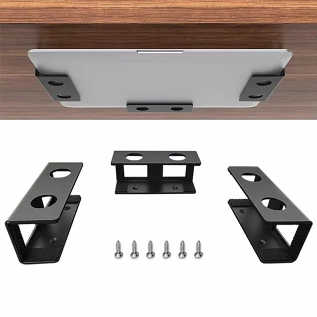 3 Pieces of Off-Stage Laptop Bracket, Under-Table Bracket is Suitable for6046