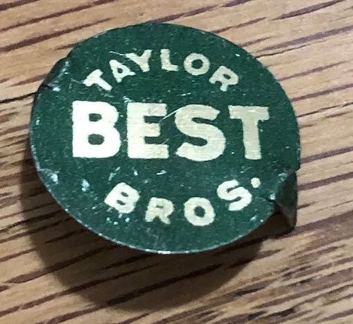 Metal Tobacco Tag Clip Antique Original Cigar Clippings Taylor Best Bros 1920s