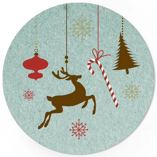 48 Weihnachtsaufkleber Geschenk Aufkleber Etiketten Weihnachten Xmas  Rentier