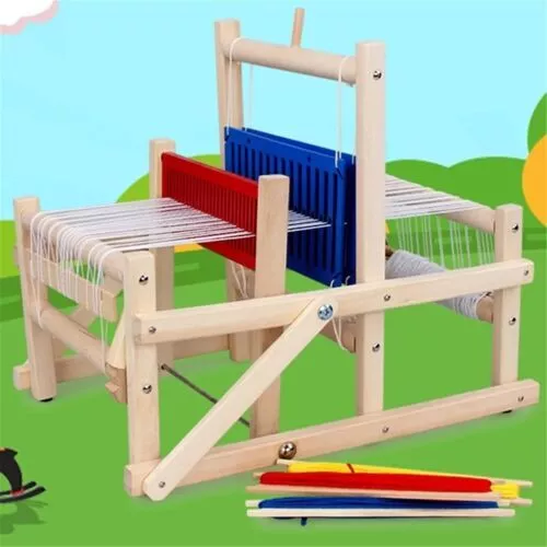 Foldable Wooden Weaving Loom Hand Knitting DIY Craft Gift Kids' Educational Toy
