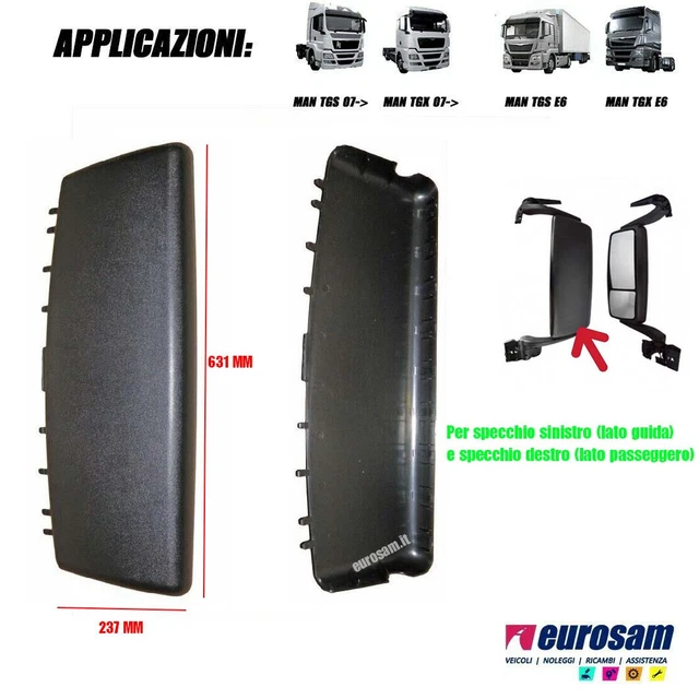 Tapa De Espejo Retrovisor Derecho Para Mercedes Sprinter Y VW Crafter - Nuevo Y Genérico
