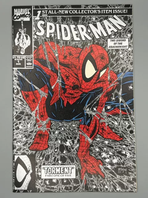 Spider-Man #1 Silver Variant Torment! Todd McFarlane! Marvel 1990 ~ NM/MT 9.8