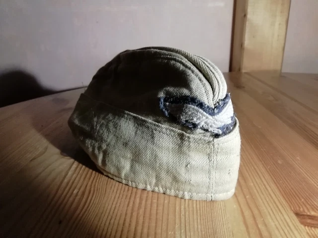Original Feldmütze / Dienstmütze - Schiffchen - DAK - Luftw. - Kein UV-WH/WK II