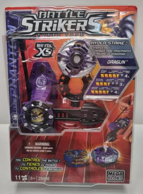 Battle Strikers MetalXS Hyper Strike Starter Pack Dragun - Mega Bloks 2011 -