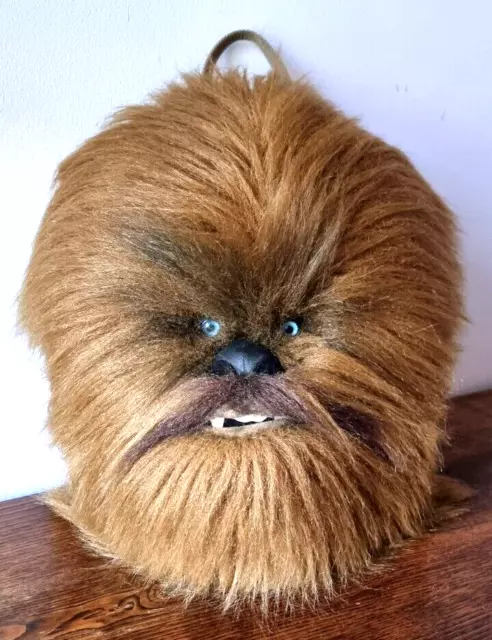 Official Star Wars Vintage 90's Chewbacca Head Plush Bag Backpack Chewy Rucksack