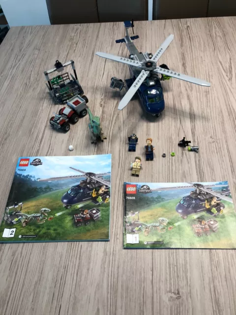 Lego System Jurassic World Nr. 75928 Blue´s Helicopter Pursuit 2018 + BA