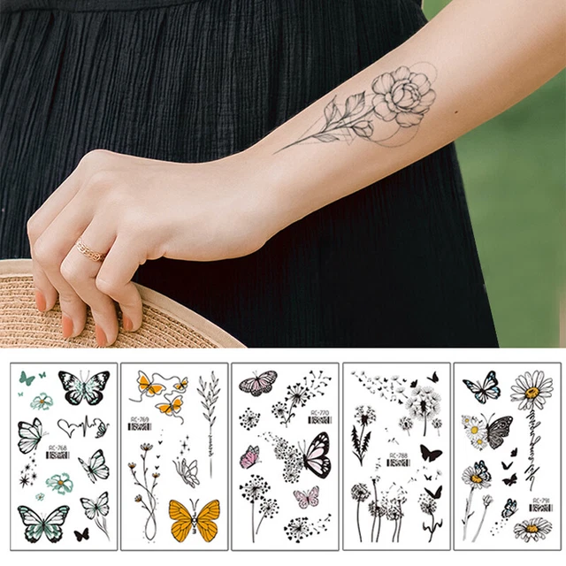 Tatouage Temporaire 8 Pattes Animaux Noir - Décalcomanie Body Art - Neuf Sous Sachet