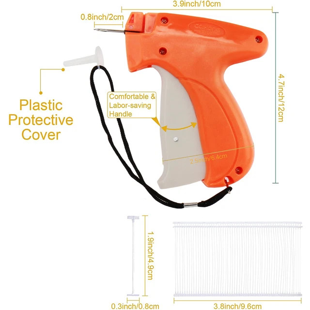 Price Tag Label Gun 3cm Needle Glue Needle 1000 pcs Barbs 5cm 1.96in Fabric gun