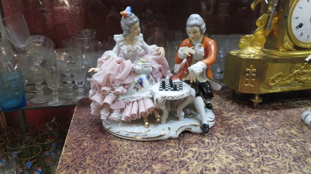 Encrier BÉBÉ ancien en Porcelaine Goebel - Inkwell