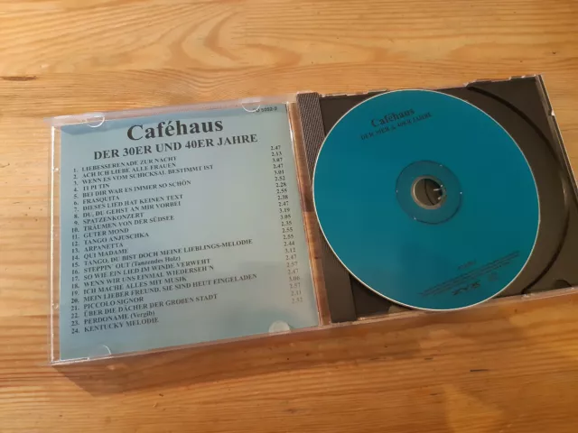 CD VA Cafehaus der 30er und 40er Jahre (24 Song) ZYX RECORDS jc 2