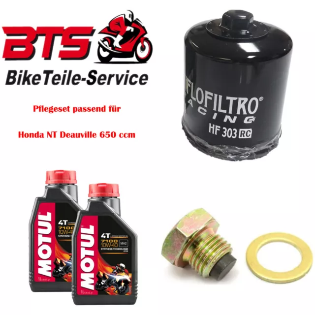 Pflegeset 2L Öl, Filter, Ablassschraube passend für Honda NT Deauville 650 cc 51