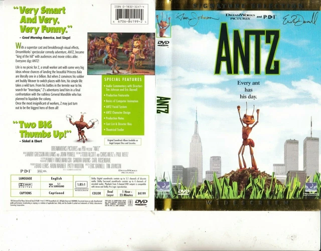 ANTZ-1998-ANIMATED-SIGNATURE SELECTION-MOVIE SS-DVD $29.95 - PicClick AU