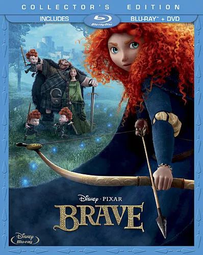 Brave (Blu-ray/DVD, 2012, 3-Disc Set, Collectors Edition) Brand New