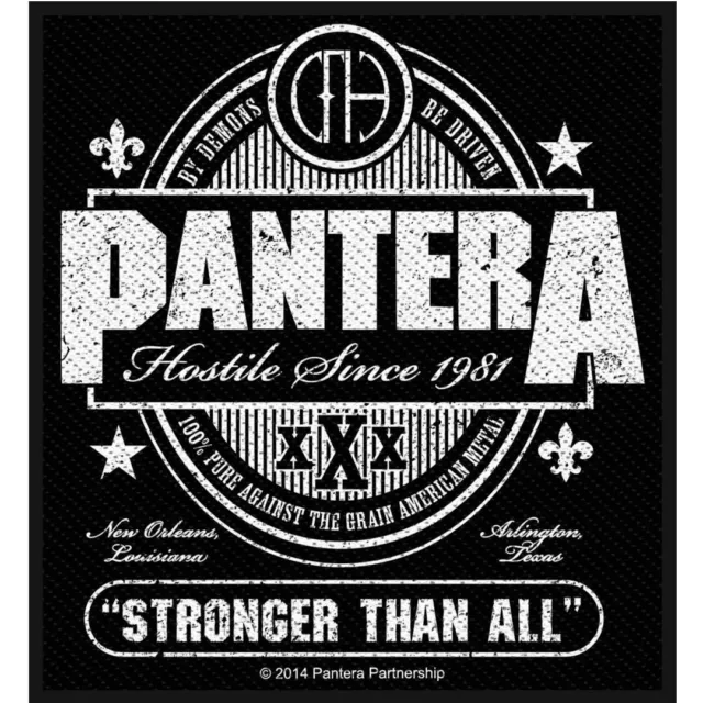 Pantera Stronger Than All Patch Official Metal Band Merch