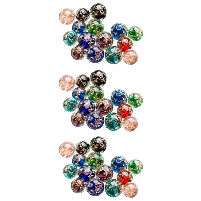 60 piezas Cuentas de joyería Suministros ignífugos Collar de perlas Iluminación para mujeres