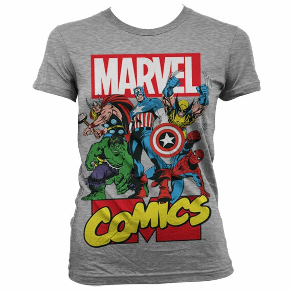 LICENCE OFFICIELLE MARVEL Comics Heroes Femmes T-SHIRT S-XXL