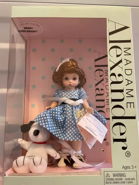 Madame Alexander Wendy Loves Snoopy Doll Brand New In Box