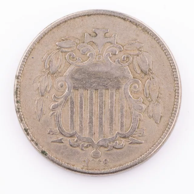 1868 5 Cent Shield Nickel VF 5c